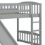 Lit mezzanine avec glissière, garde-corps et échelle convertible-1485007200