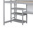 Twin Loft Bed with Desk, Shelves & Writing Board-192877009-192877010