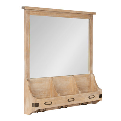 Stallard Wall Organizer with Mirror and Storage