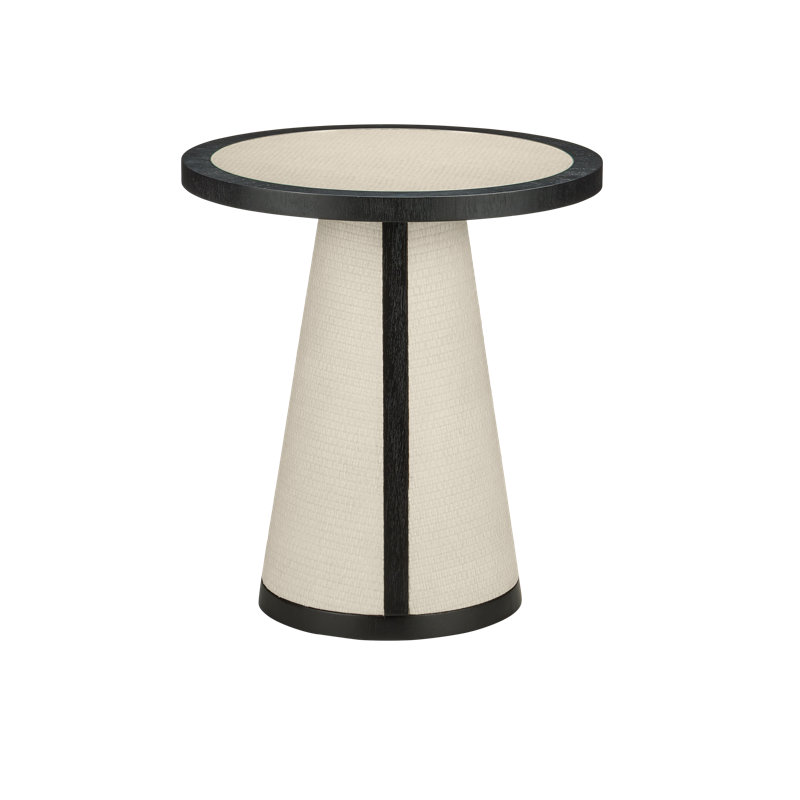 Table d'entrée en raphia Deanna, H 24 po x l 22 po x P 22 po