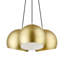 Luminaire suspendu sphère en or poli 3 lumières Marmolejo-1766321645
