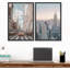 Vue du centre-ville de New York et de la ville, architecture, photographie, bohème moderne, urbain, 2 pièces-98109827-98109829