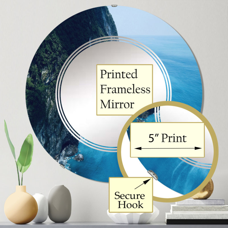 Miroir de salle de bain sans cadre, 24 po x 24 po