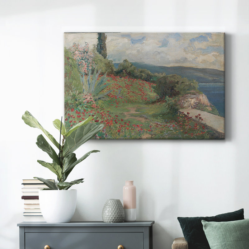 "Vintage Landscape -DL III" sur toile, Toile tendue, H 13 po x l 19 po x P 1,5 po