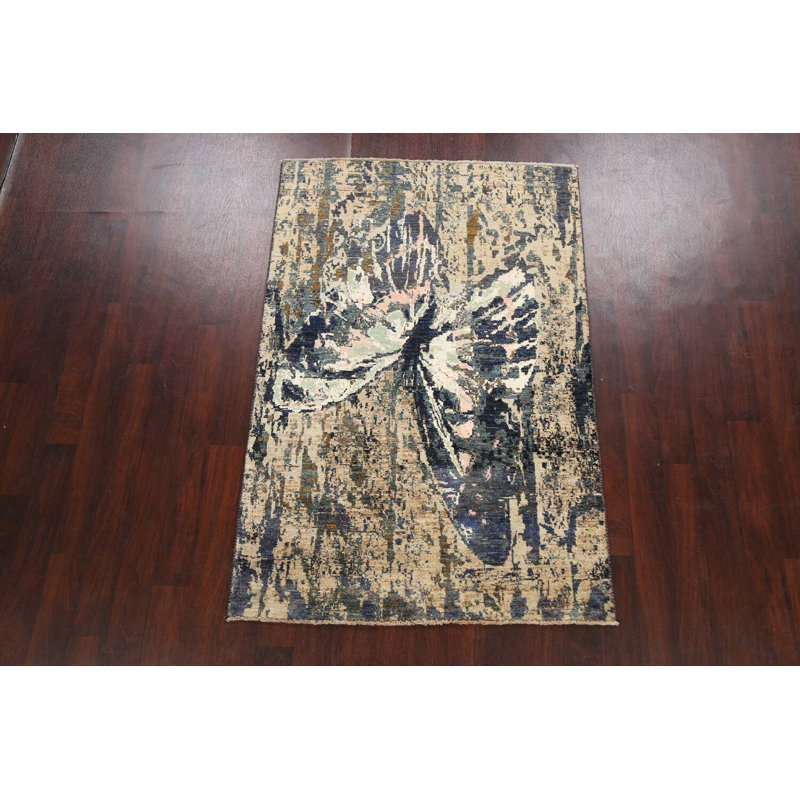 One-of-a-Kind 4'2" X 6'2" New Age Area Rug in