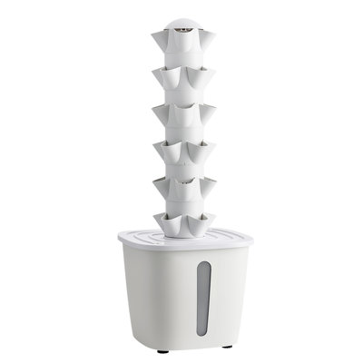 Hydroponic Tower, 30 Pods 6 Tiers Hydroponics Growing System Kit with App Control, Vertical Home Garden with 20L Water Tank & Pump, Planter Germination Kit for Indoor Herbs, Fruits, Vegetables