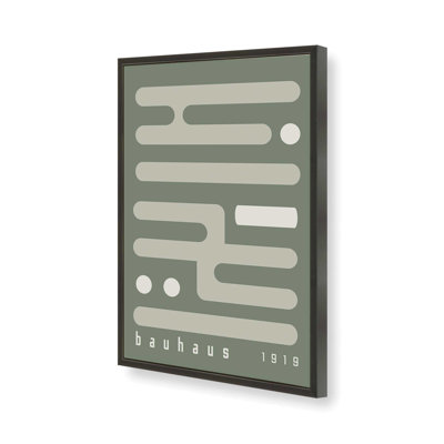 Imprimé circuit vert minimaliste Bauhaus vert II