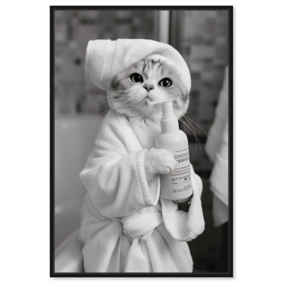 «Cat Bath Ready» par Art Remedy