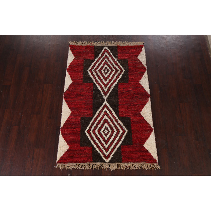 One-of-a-Kind 4'2" x 6'5" Rectangle Wool Area Rug in