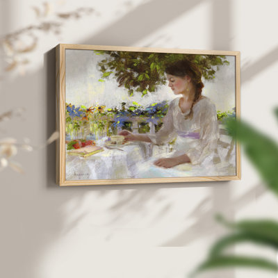 Garden Tea -Framed Print - Restickable