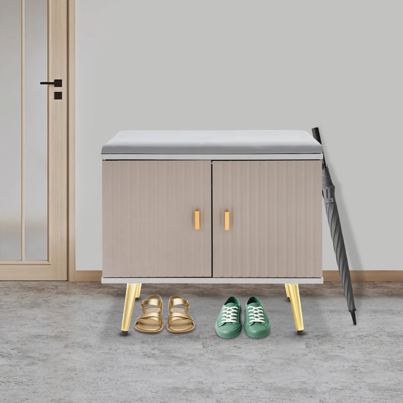 23.6*12.6 In Shoe Storage Bench, Taupe