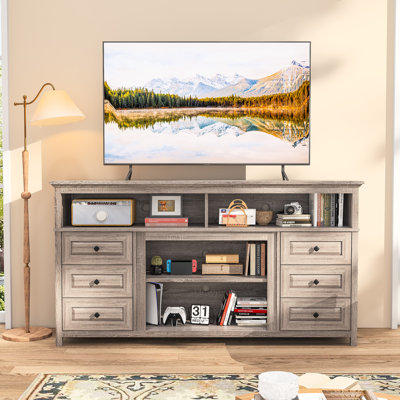 TV Stand For Tvs Up To 65'' With Electric Fireplace