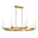 Del Mar 8-Light LED Chandelier in Warm Brass by Breegan Jane