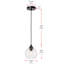 Luminaire suspendu sphère réglable Douthit-551524343