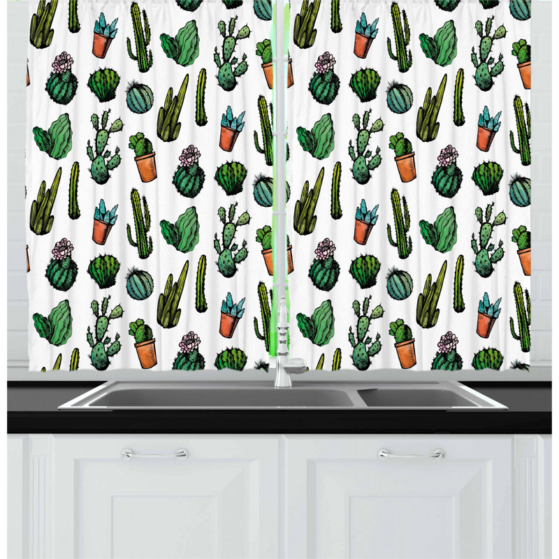 Pointed Kitchen Curtain