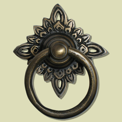Filigree Star Backplate Ring Pull