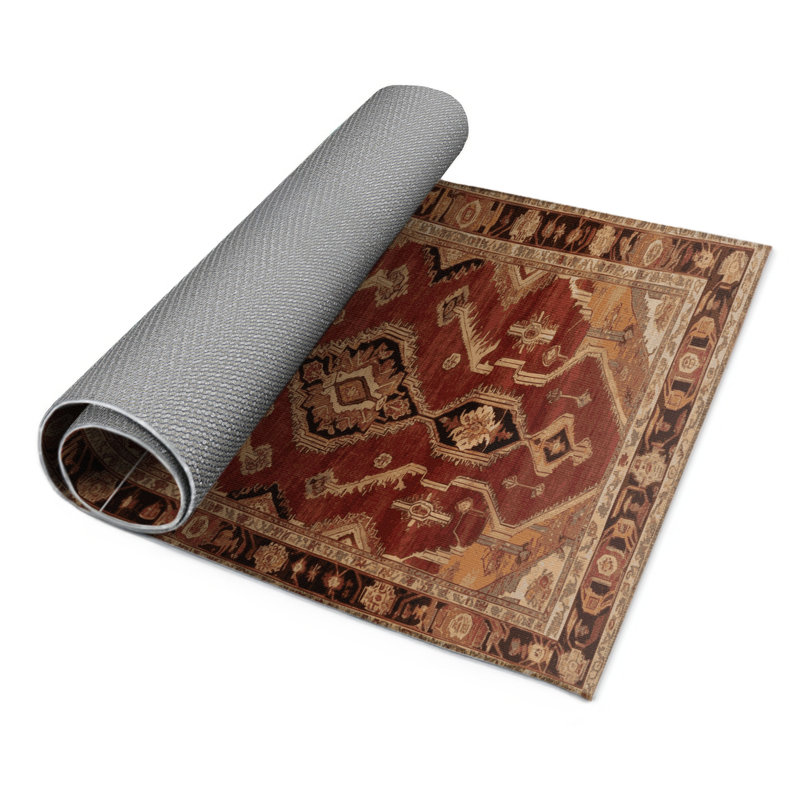 Tapis d'intérieur et d'extérieur brun Persian, Rectangulaire 2 pi x 3 pi