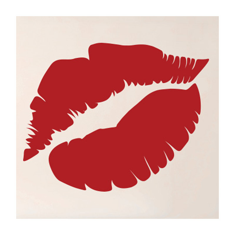 Wall Decal, Large, Dark Red