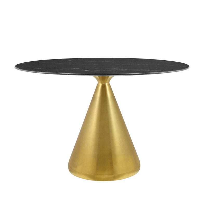 Tupelo Oval Dining Table, 27.5" W x 42" L, Black