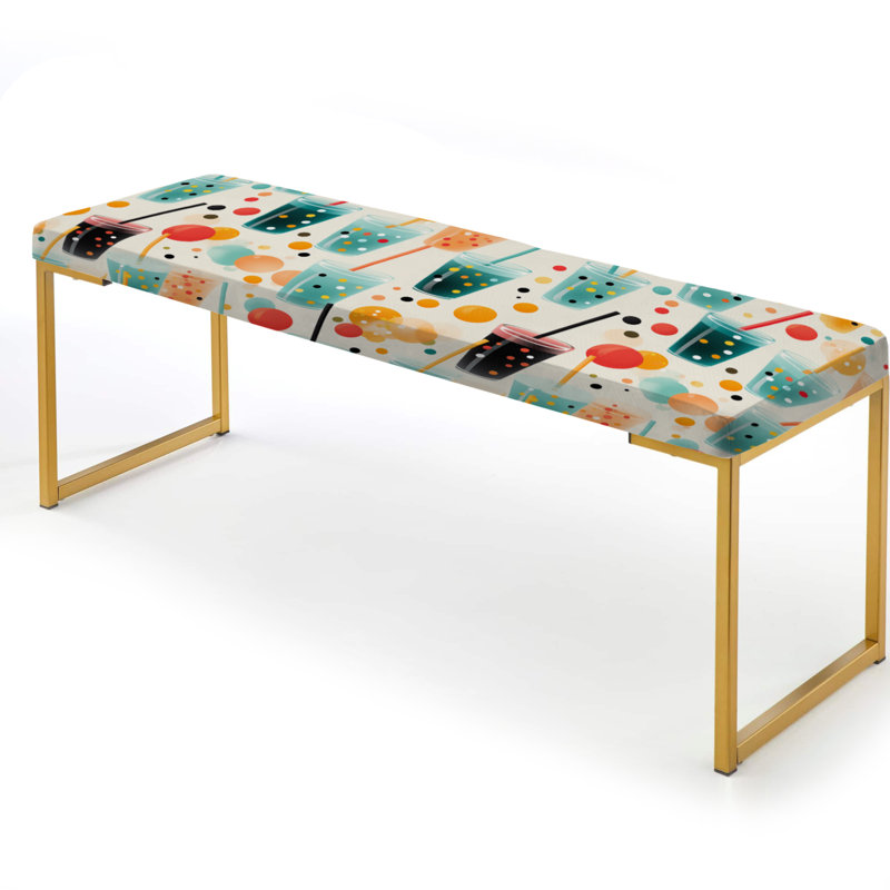 Banc rembourré géométrique Lugeneel
