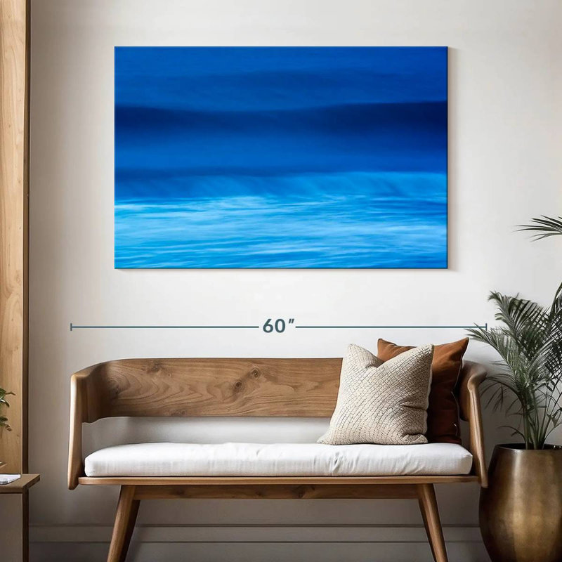 Gillard Deep Blue Waves, 32" H x 48" W