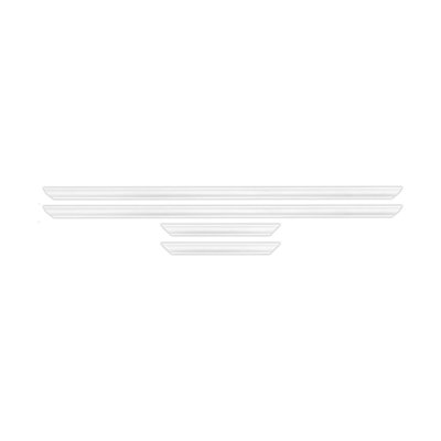 Outwater White Pre-Mitered Wall Box Panel Frame Kit With Adhesive, Projection