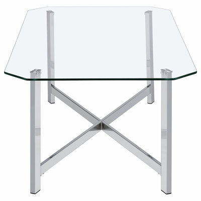 Chrome 2-piece Coffee Table Set