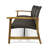 Natural Finish Outdoor Couch - Wood And 3 Seater Iron Accented For Use-2049103764