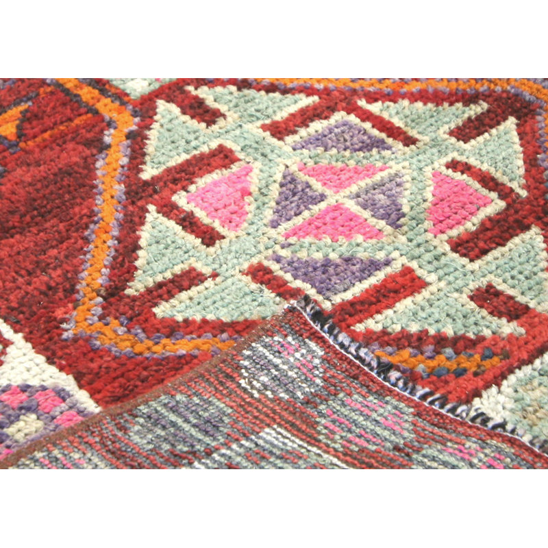 Runner One-of-a-Kind 2'7" X 12'11" 1960s Runner Wool Area Rug in