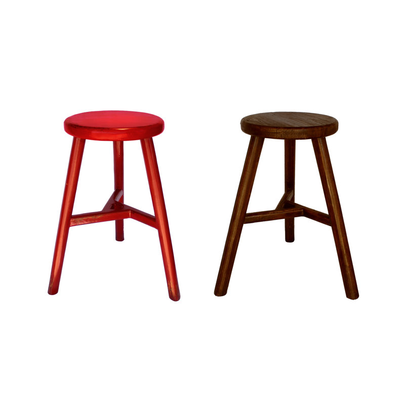 Crandall tabouret, rouge