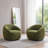 Upholstered Swivel Barrel Chair-126445241