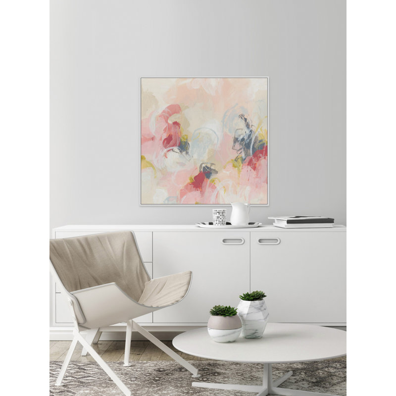 Cherry Blossom IV-reproduction d’art sur toile, H 48 po x l 48 po x P 3,5 po, Cadre flottant en papier