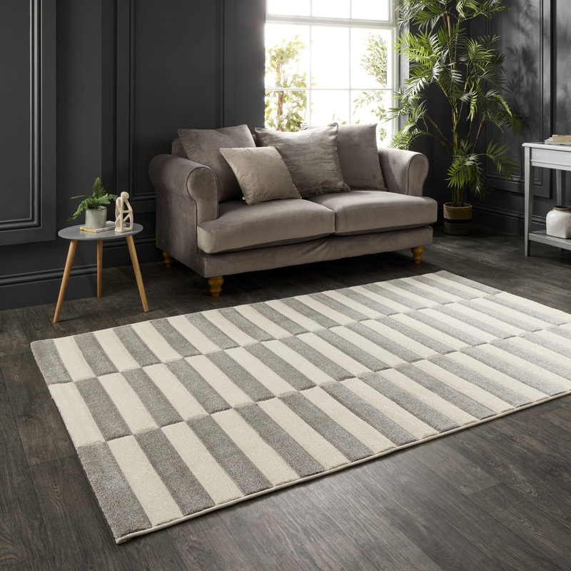 Geometric Machine Made 100% Polypropylene Area Rug, Rectangle 120 x 170 cm