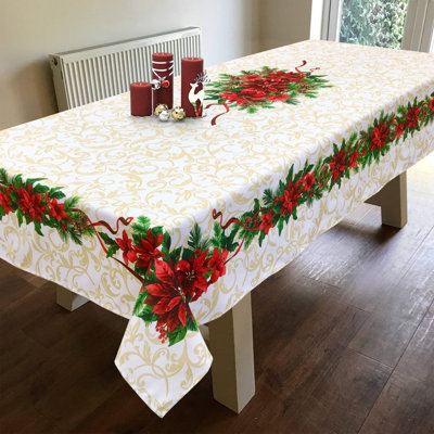 Ardos Floral Christmas Tablecloth