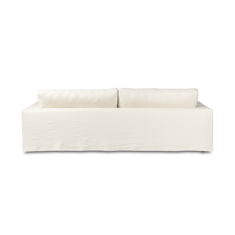 Ostend Outdoor Slipcover Sofa-96"-Bombay Flax