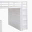 Lit mezzanine avec tiroirs, bureau et garde-robe-16300284