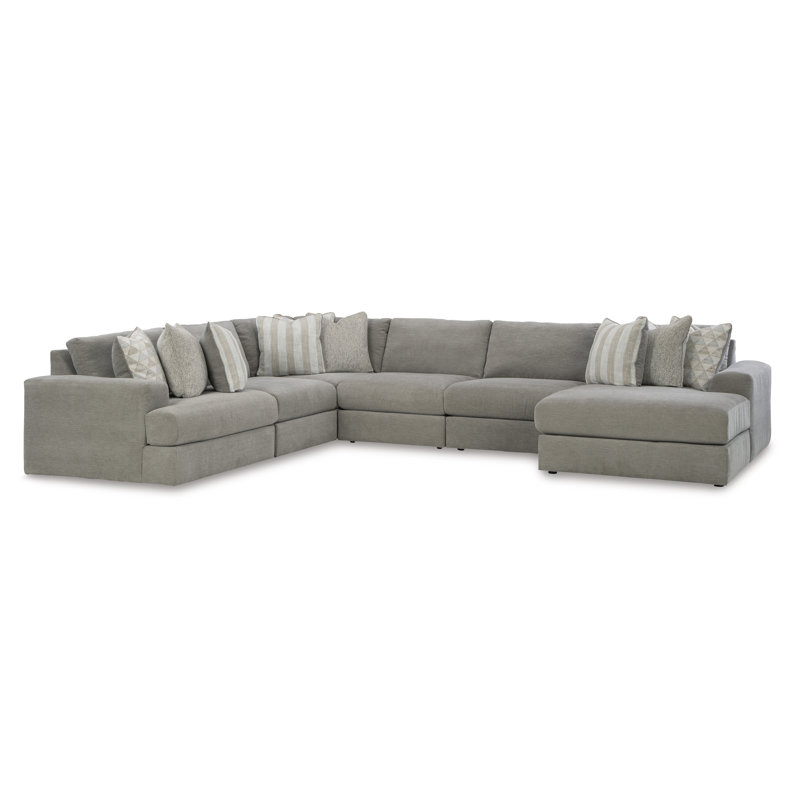 Canapé modulaire 6 pièces Avaliyah, Orienté à droite, H 37 po x l 121 po x P 158 po