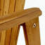 Ensemble de 2 chaises de salle à manger en bois d'acacia Adirondack