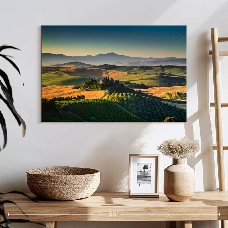 Collines et vallées de Nicci, Toscane, H 16 po x l 24 po