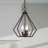 Buckeys 3 - Light Steel Dimmable Geometric Chandelier-1046231310