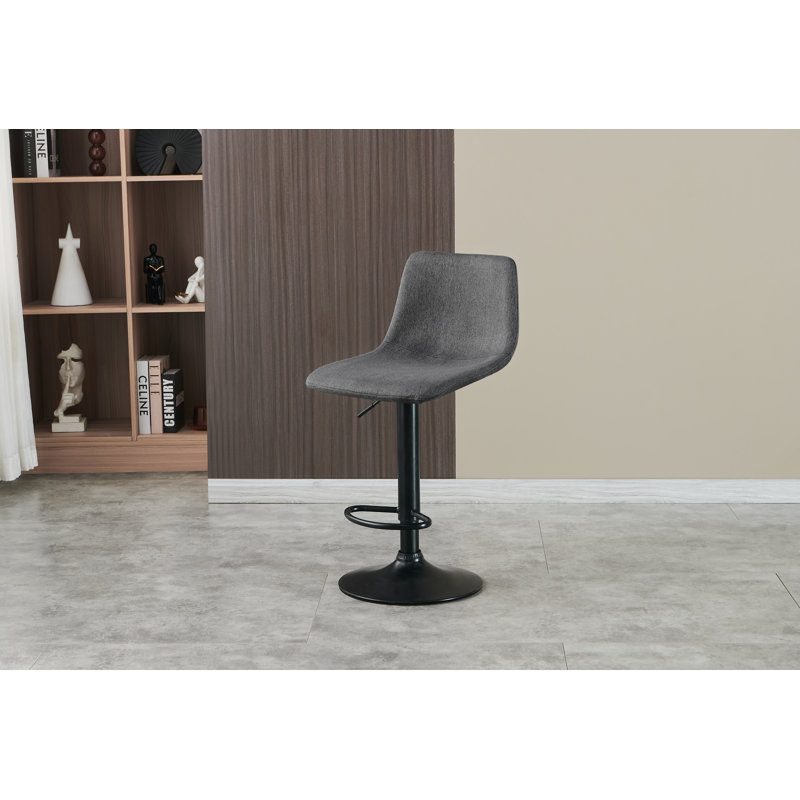 Tabouret pivotant à hauteur réglable Kistin, Gris