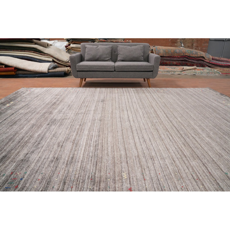 Sophisticated Gabbeh Style Large Rug 9x12 with Delicate Patterns