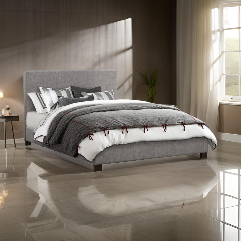 Sadirah Upholstered Standard Bed, Queen, Taupe