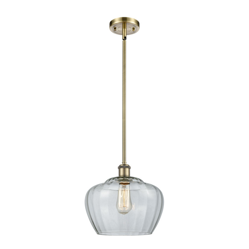 Mini-luminaire suspendu 11 "à 1 lumière Ballston Fenton, Clair, DEL