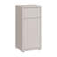 Hadiya Minimalistic bathroom cabinet with 1 door and 1 drawer, push-to-open mechanism, engineered wood, 39.8 cm W x 83.1 cm H x 34.9 cm D-131506309
