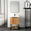 Meuble-lavabo autoportant de 24 po avec lavabo en résine