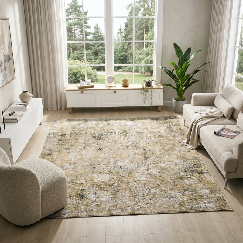 Tapis Ares, Gold, Rectangle 8'6" x 11'10"