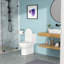 Toilette une pièce en céramique