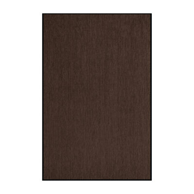 Machine Washable Solid Black Area Rug