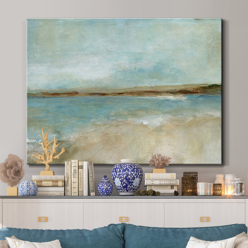 «Solitaire Beach» par J Paul - reproduction d'art sur toile tendue, H 48 po x l 36 po x P 1 po